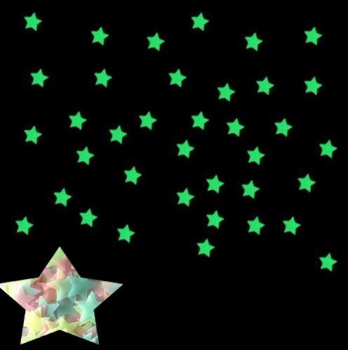 100 pcs Glow in the Dark Stars Wall Stickers